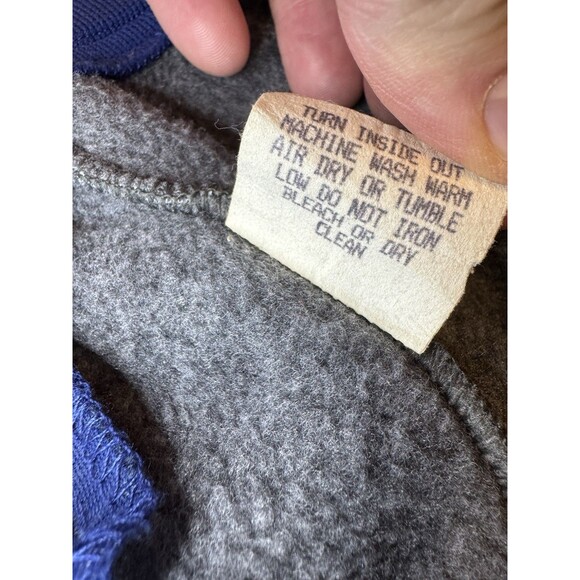 Vintage 90s Patagonia Gray Fleece Sweatpants Side Zipper Back Pocket Mens XL - Picture 7 of 12